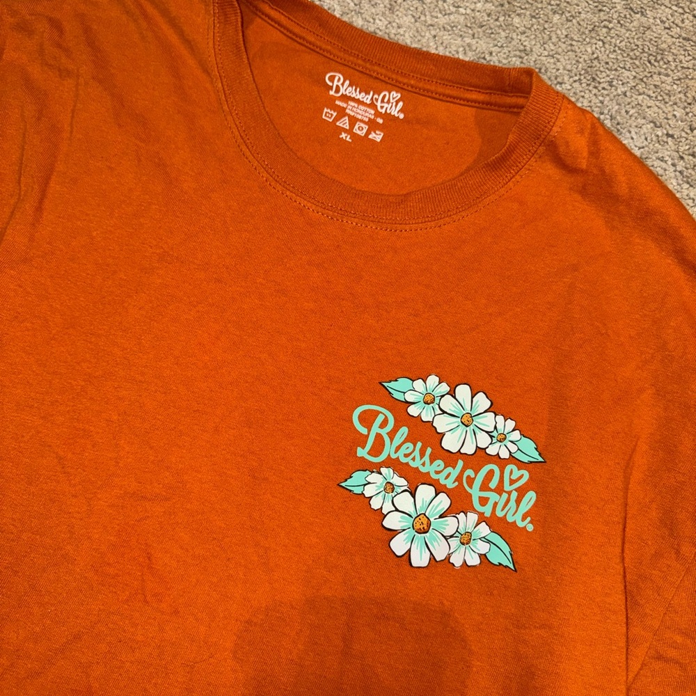 Blessed Girl Women's Long Sleeve Style
& Grace T-Shirt Brown Size XL - Picture 3 of 5